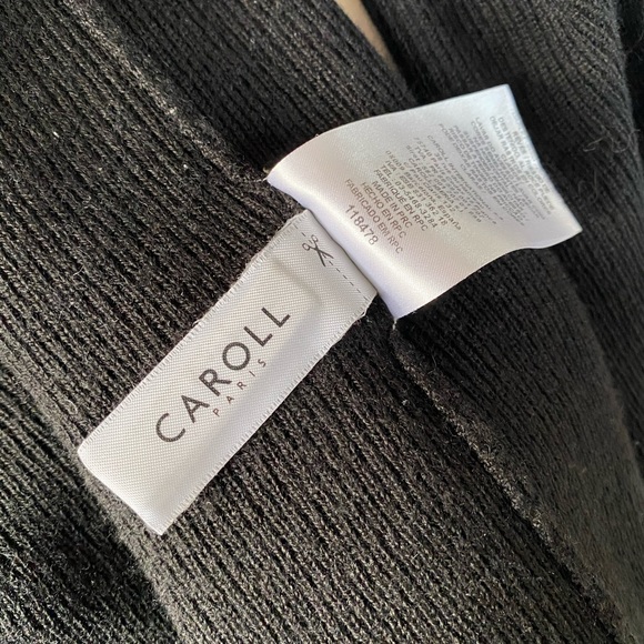 Caroll Black Peplum Sweater - Picture 12 of 12